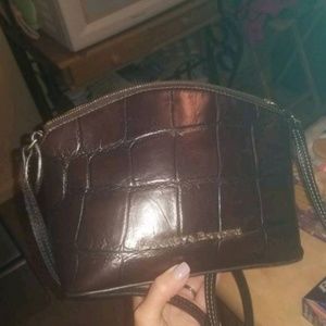 Downey and burke leather purse